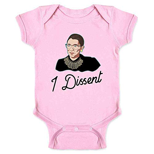 Image of Pop Threads I Dissent RBG Shirt Liberal Justice Supreme Court Infant Baby Boy Girl Bodysuit