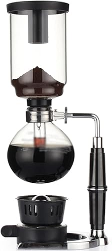 JITEM Cafetera Syphon Cafetera de estilo japonés al vacío de vidrio sifón percoladores 3-5 tazas de vidrio de mesa de sifón cafetera para café o té