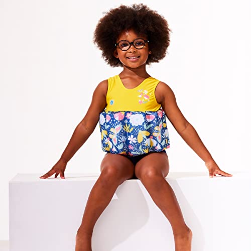 Image of Splash About Girls Floatsuit with Adjustable Buoyancy, Garden Delight, 4-6 Years