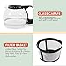 Elite Gourmet EHC-5055 Automatic Brew & Drip Coffee Maker with Pause N Serve Reusable Filter, On/Off Switch, Water Level Indicator, Black