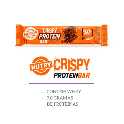 Nutry, Barra de Proteína Crispy, Chocolate ao Leite - 30g
