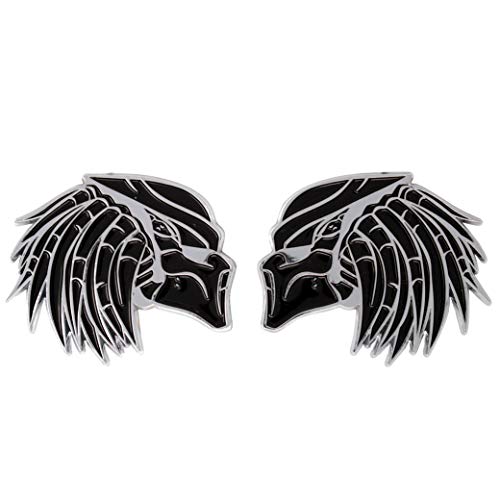 Chrome/Black Right & Left Predator Emblem (Set Of 2) #TOP20