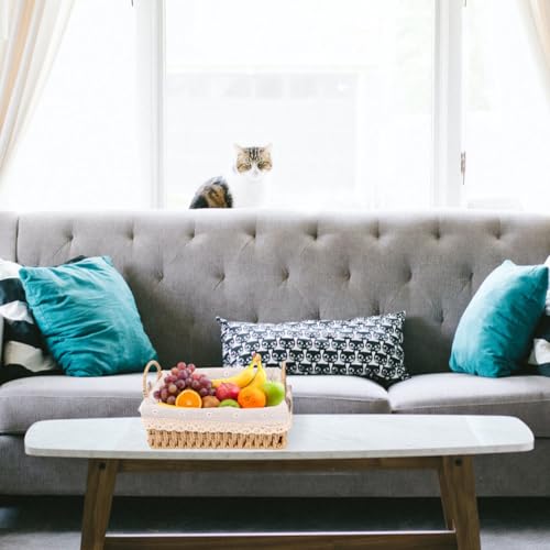 Panier de rangement en rotin grand format solution gain de place bureau et maison