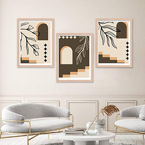 Image of kotart Modern Wall Art Framed Painting for Wall Decoration - Wall Painting for Living Room, Bedroom - Big Size Wall Painting for Wall Decor (Multi, Framed) Set of 3 (Large, Painting 02)