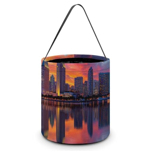 Sunset San Diego Skyline California Cute Candy Handbag Halloween Trick