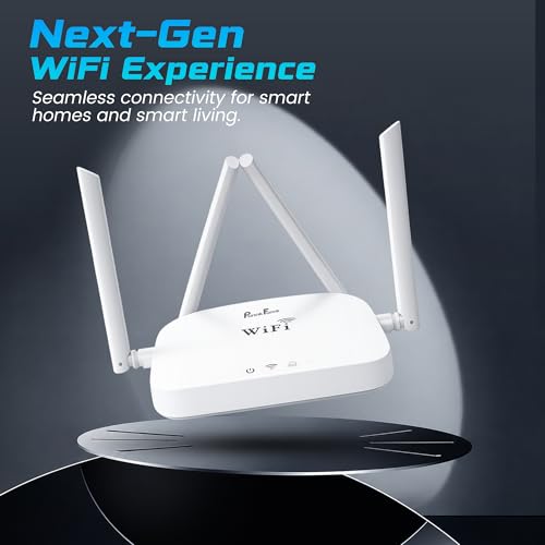 Image of PunnkFunnk WT-14 WiFi Router |300M High Speed Wireless Router for Home & Office | Four high gain Antennas | IPv6 Compatible | Stable Internet Connection | Wide Coverage WiFi Router | Easy Setup