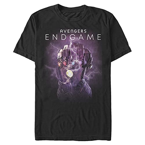 T-shirt Marvel Infinity Gauntlet warrior homme vêtement coton geek noir