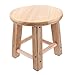 MAGICLULU 1pezzi Sgabello Legno Antiscivolo Rotondo Basso Per Casa Cambio Scarpe Leggero E Pratico Design Moderno E Sicuro immagine
