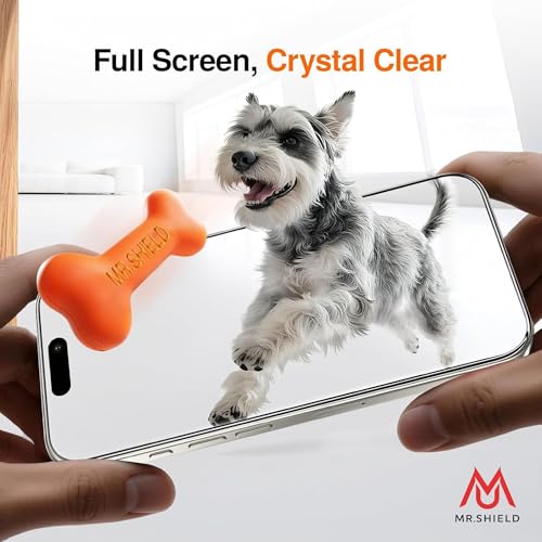 Image of Mr.Shield Screen Protector Tempered Glass for iPhone 16 Pro Max - 9H Hardness Screen Guard, HD Clear [1 Pack]