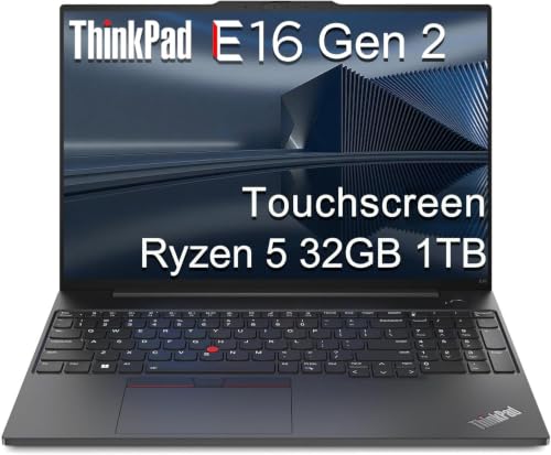 Lenovo ThinkPad E16 Gen 2�AAMD Ryzen 5 7535U�A32GB DDR5 RAM�A1TB SSD�B