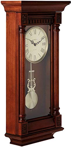 Howard Miller Lewisburg Wall Clock 625-474 – Tuscany Cherry With Quartz, Triple-Chime Movement #TOP2