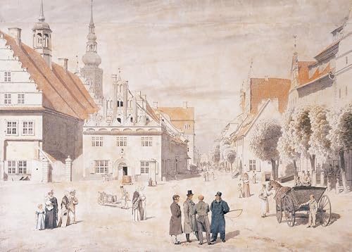Toile Marché de Greifswald Caspar David Friedrich, peinture murale 60x90cm pour salon