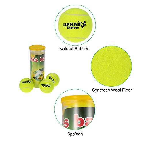 DECDEAL 3PCS / Can Tennis Training Bola Practice Training alta resiliência da bola de tênis durável