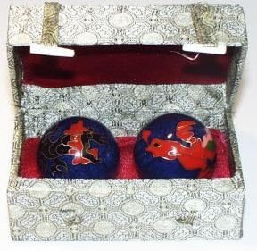 Dragon & Phoenix ~ Chinese Health Balls Cloisonne