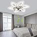 Ventilador de techo LED silencioso con iluminación, ventilador de techo con control remoto Velocidad de ventilador ajustable y brillo silencioso，para luz de sala de estar y dormitorio(Blanco).
