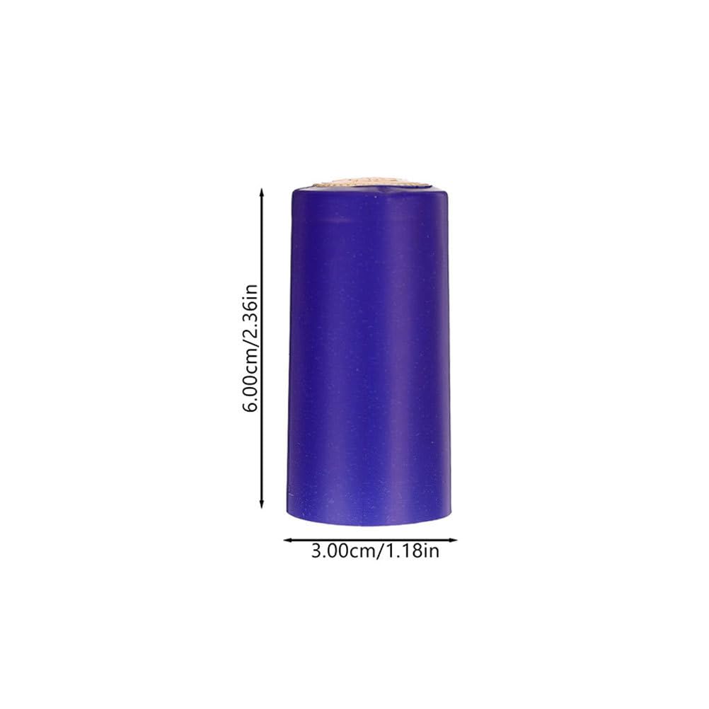 30 Pieces PVC Heat Shrink Capsules Hot Sauce Bottles 30 x 60mm Wine Bottles Sealing Capsules Shrink Caps for Home Winery and Wineshop, Purple