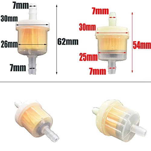 Motorcycle Fuel Oil Hose Tubes, Fuel Line Oil Pipe Tube Gasoline Fuel Filter Line Clamp Fits For Gy6 50Cc 150Cc 139Qmb 157Qmj Mini Moto Dirt Bike Honda Suzuki Yamaha Atv Moped Scooter(Green) #TOP2