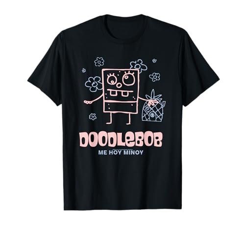 Spongebob Squarepants DoodleBob Me Hoy Minoy Funny Cartoon T-Shirt