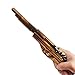 Wood Rubber Band Gun Outdoor Toy Easy Load with 80 Rubber Bands 11.5 inches Length