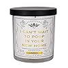 House Warming New Home Candle – for Housewarming New Home – 7oz 40 Hour Burn Time Wick – Funny Gift for Him/Her…