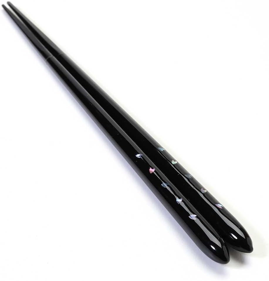 Star Drops Wakasa Japanese Wood Chopsticks, 1 Pair, 9.25 Inches Long, Made in Japan