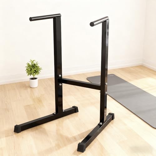Yaheetech Dip Station dip barren tot 300 kg krachttrainingsapparaat solide dip-station optrekstang voor krachttraining thuis dipstandaard - Afbeelding 3