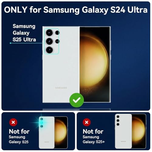 Image of Fashionury 3D Raised Transparent Crystal Clear Back Cover for Samsung Galaxy S25 Ultra | Shockproof Design | Anti-Slip Grip | Camera Protection | 360 Degree Protection Mobile Case