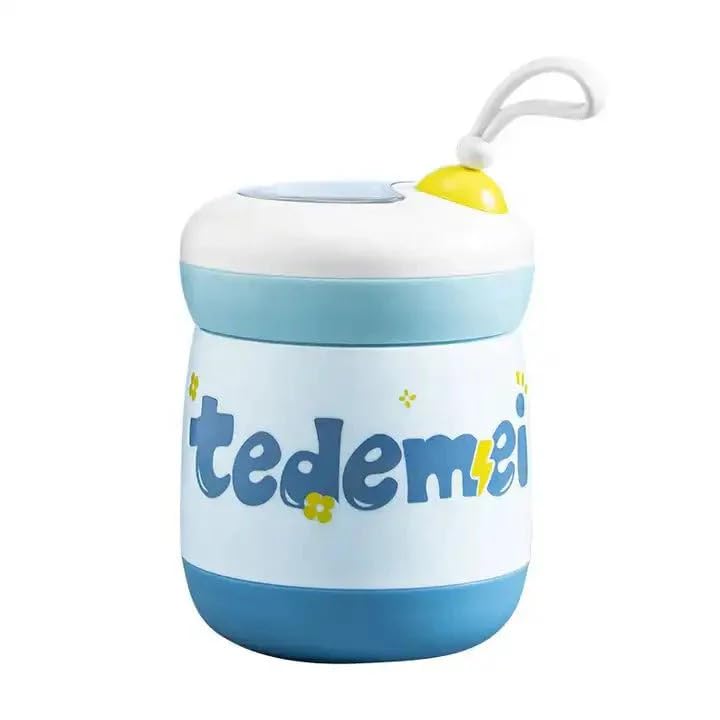 MODEFE Mini Stainless Steel Thermal Bento Soup Cup Lunch Box Insulated Leakproof Food Jar with Spoon Picnic Kids Adults Office School Travel Outdoor Blue(450 ML) (B0DFHFSXDC) Amazon Price History, Amazon Price Tracker