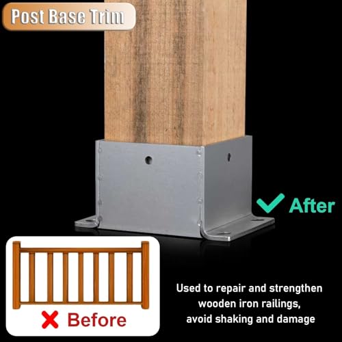 Anclajes de postes para pérgola exterior en terrazas de madera y hormigón 7