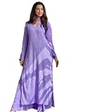 Sambhav - cubeta de edredón para mujer, tela de chinon de seda con bordado recto Kurta con pantalón y mezcla de seda, Dupatta, Púrpura, 2X grande