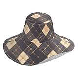 Cappello da spiaggia da donna: poliestere (tessuto) + raso di cotone (fodera) + cintura antivento regolabile. Confortevole e traspirante, la tesa è abbastanza grande da coprire viso, orecchie, collo e parte delle spalle.