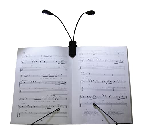 Hovoynn 8 Led Music Stand Light Clip On Led Book Lights ,Usb And Aaa Battery Operated Student Dormitory Creative Small Desk Lamp ,Portable & Flexible Travel Clip Reading Book Light #TOP7