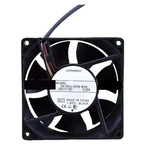 Ventilateur de refroidissement 3612KL-05W-B56 à double roulement basse consommation 0,32 A