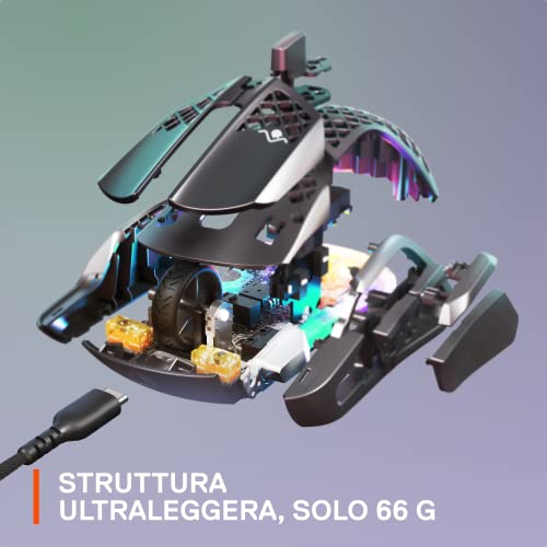 Apex Pro TKL HyperMagnetic Tastiera da gaming - La più veloce del mondo & Aerox 5 - Mouse da gaming RGB con guscio forato - Tastiera gaming - Immagine 6