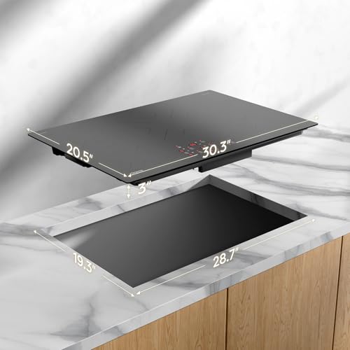 Image of CDV 30 Inch Induction Cooktop 4 Burners 8200W