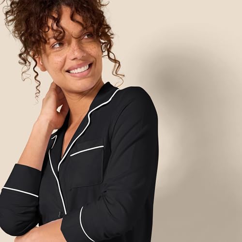 Amazon Essentials womens Cotton Modal Long-Sleeve Shirt and Full-Length Bottom Pajama Set4