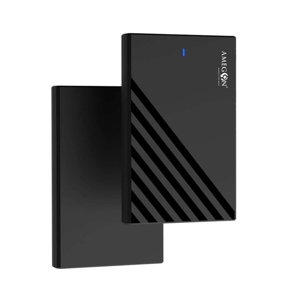 2.5 inch Hard Drive Enclosure Type c, 6Gbps USB 3.1 to SATA III Tool-Free External Hard Drive Case Enclosure for 7mm/9.5mm 2.5″ SSD Laptop HDD with UASP for Samsung WD, Xbox PC TV