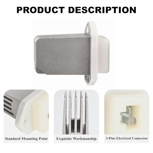 Image of Blower Motor Resistor Compatible with 1996-2017 Nissan Maxima Pathfinder Rogue Sentra NV1500 NV2500 NV3500 1997-2017 INFINIFTI G20 I30 Q45 QX4 QX60 HVAC Heater Blower Motor Resistor Repalce#277614BA0A