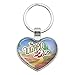The Wizard of Oz Ruby Slippers Logo Keychain Heart Love Metal Key Chain Ring