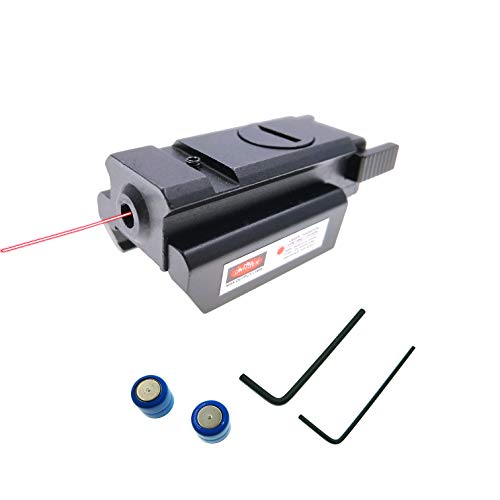 Hauska 20 mm Compact Rail Tactique Picatinny Weaver Colline Pistolet Red Dot la Structure visée Laser des Armes à feu sans Batterie Cover