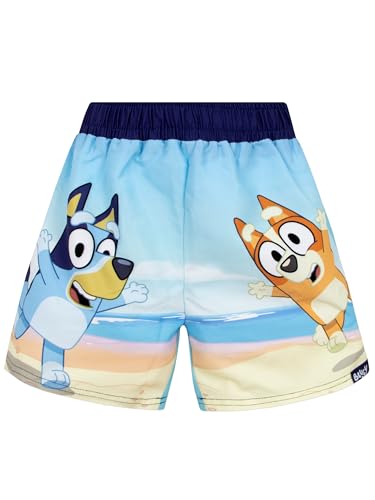 Bluey Boys Swim Shorts | Bingo Boys Swim Trunks for Pool Or Beach | Kids Swimwear