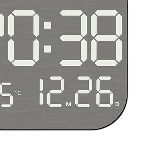 Despertador digital multifunción LED y reloj de mesa para dormitorios y hogar moderno 7