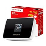 MERCUSYS MT115 4G LTE Mobile Portable WiFi Router, AX300 WiFi 6, TP-Link 4G Router With Sim Slot, Mesh Extender Add-On, Portable Travel MiFi, Up to 10 Devices, 2400mAh Battery, App Control
