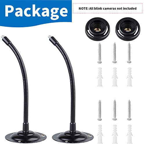 Mippko 2 Pack Camera Flexible Wall Mount Holder for Blink Outdoor 4 (4th Gen)/(3rd Gen) XT3,Blink XT&XT2/Blink Mini/All New Blink Outdoor,Adjustment Flexible 8 inch Long Gooseneck Arm with Metal Base by Mippko - Image 7