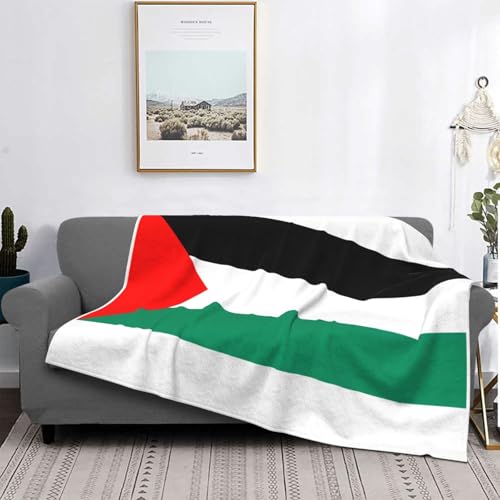 Couverture légère drapeau palestinien pour lit canapé chaise toutes saisons