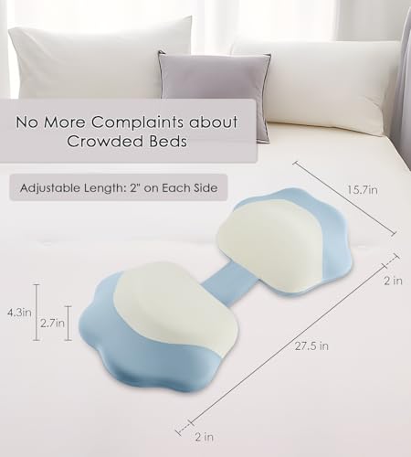Pregnancy Pillows for Sleeping, Memory Foam Maternity Pillow Support for Back Belly HIPS, Adjustable Travel Wedge Pillow for Pregnant Women, Side Sleeping Pregnant Pillows with Cooling Pillowcase - Thumbnail 2