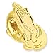 PinMart's Gold Praying Hands Religious Lapel Pin – Polished Faith Accessory for Prayer, Hats, Jackets, Backpacks, Church or Spiritual Events, Meaningful Gifts, and Devotional Wear – 1 Piece