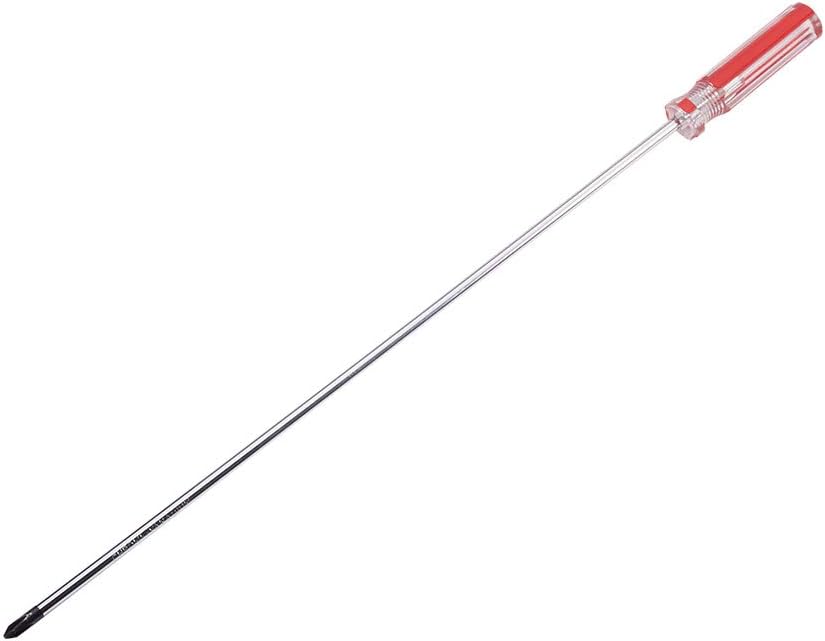 Utoolmart Phillips Screwdriver, 5mm Magnetic Cross Head Tip Screwdriver, 300mm 45# Steel Shaft, with 75mm Plastic Handle, for Repair Home Improvement Craft, 1 Pcs