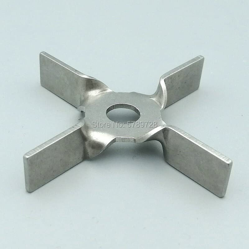 Impulsor de Laboratorio Alto cizallamiento, 1 Paleta Cuatro Cuchillas Acero Inoxidable 304, diámetro 60 mm 70, Cuchilla agitadora | DIA70mm hole 8mm