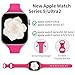 6 Pack Bands Compatible with Apple Watch 42mm 44mm 45mm 49mm, Slim Thin Narrow Replacement Soft Silicone Sport Strap for iWatch Series Ultra 9/8/7/6/5/4/3/2/1 SE Women Men